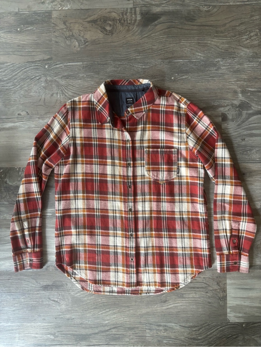 Prana Plaid Flannel Shirt